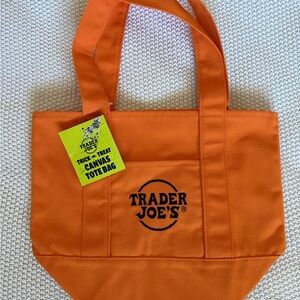 Trader Joe's Orange Mini Tote Bag